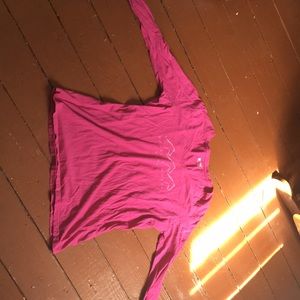 Pink long sleeve t-shirt: brand is “Gear”